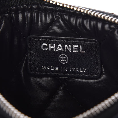 Chanel Lambskin Quilted Small Cosmetic Case Black 6 of 7