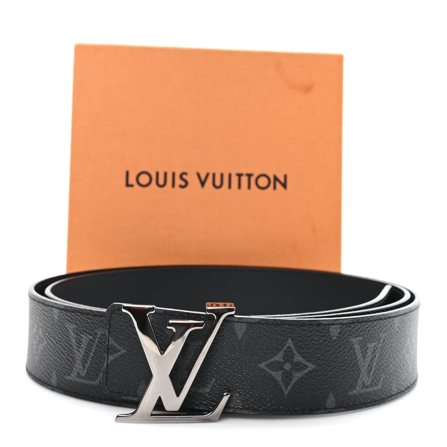 Monogram Eclipse Taigarama 40mm LV Initiales Reversible Belt 120 48 Black