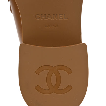 Chanel Calfskin CC Platform Loafers 41 Beige 8 of 8