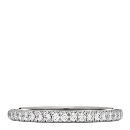Tiffany Platinum Diamond Grace Half Circle Wedding Band Ring 50 5.5 1 of 4