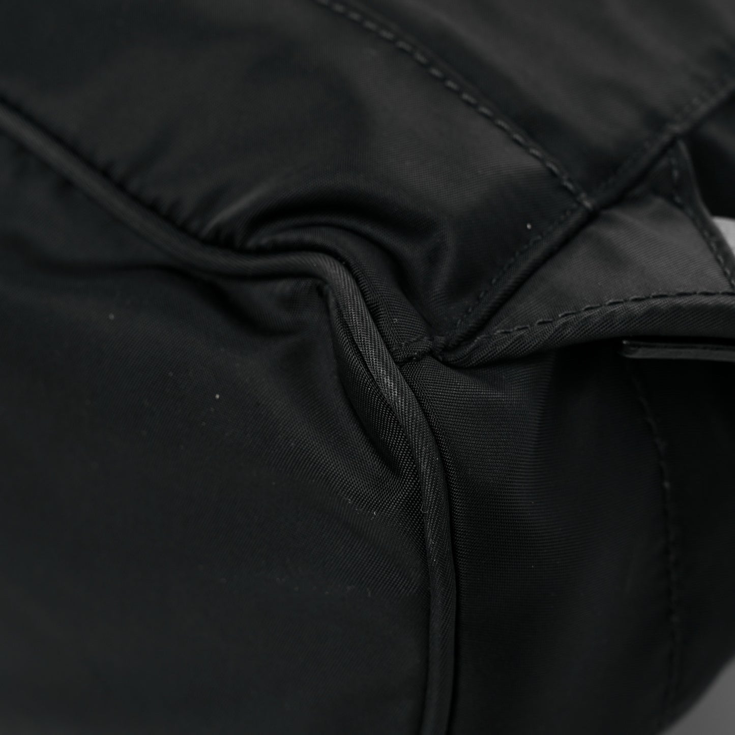 Tessuto Nylon Calfskin Medium Backpack Black