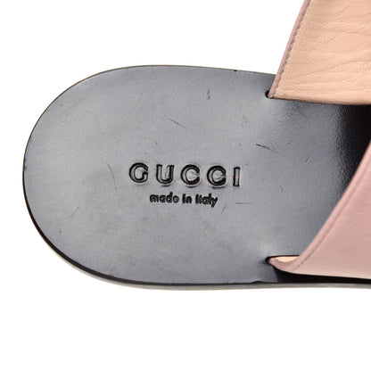 Gucci Calfskin GG Marmont Thong Sandals 35.5 Perfect Pink 7 of 7