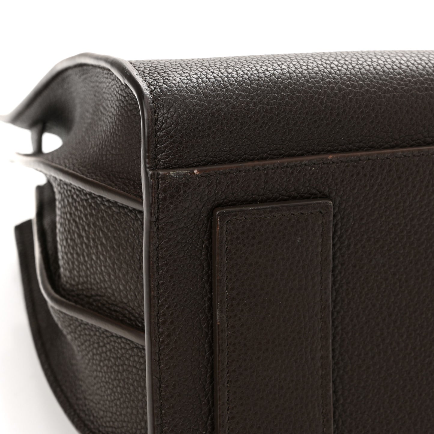 Grained Calfskin Small Supple Sac De Jour Wood