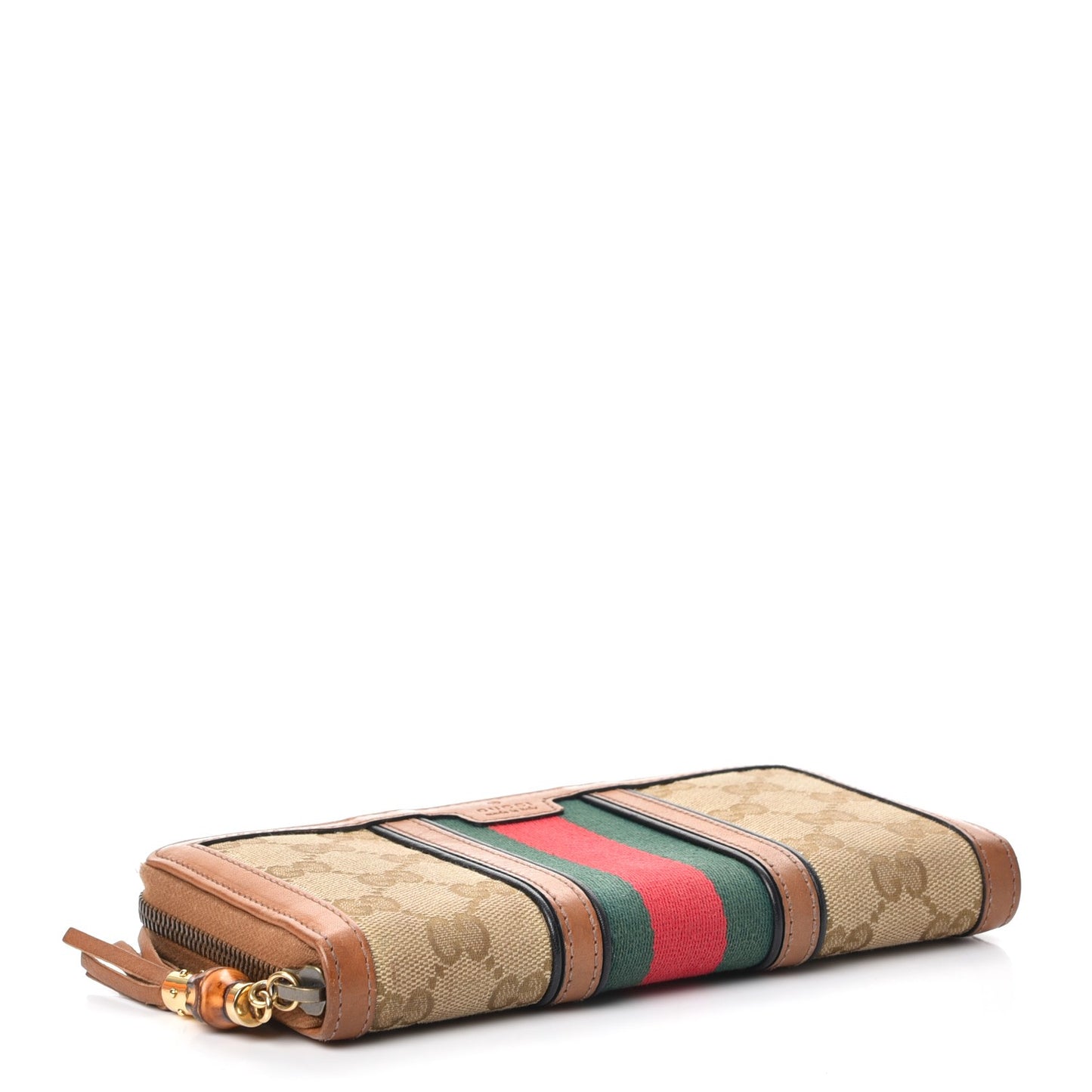 Monogram Web Rania Zip Around Wallet Khaki