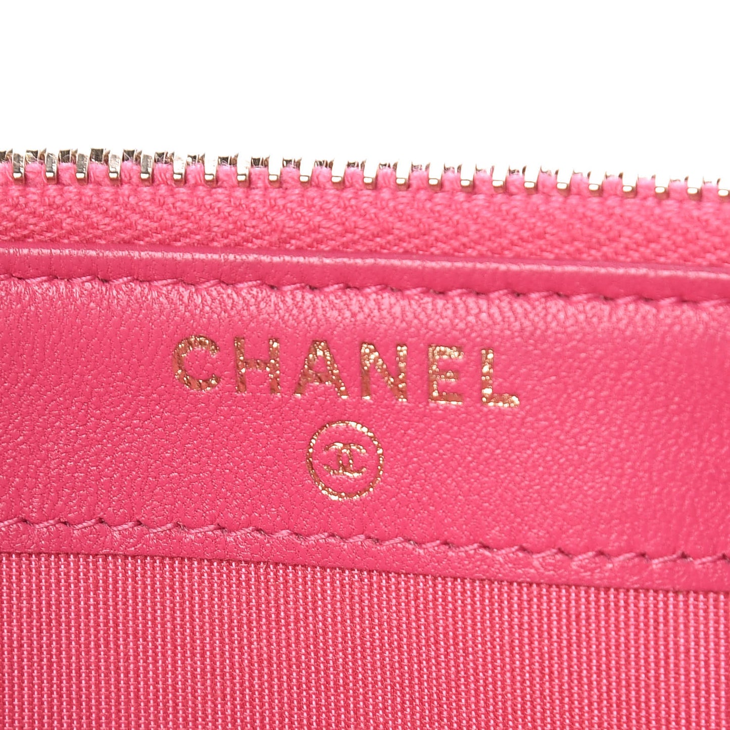 Lambskin Chevron Quilted Small Clutch With Chain Pink