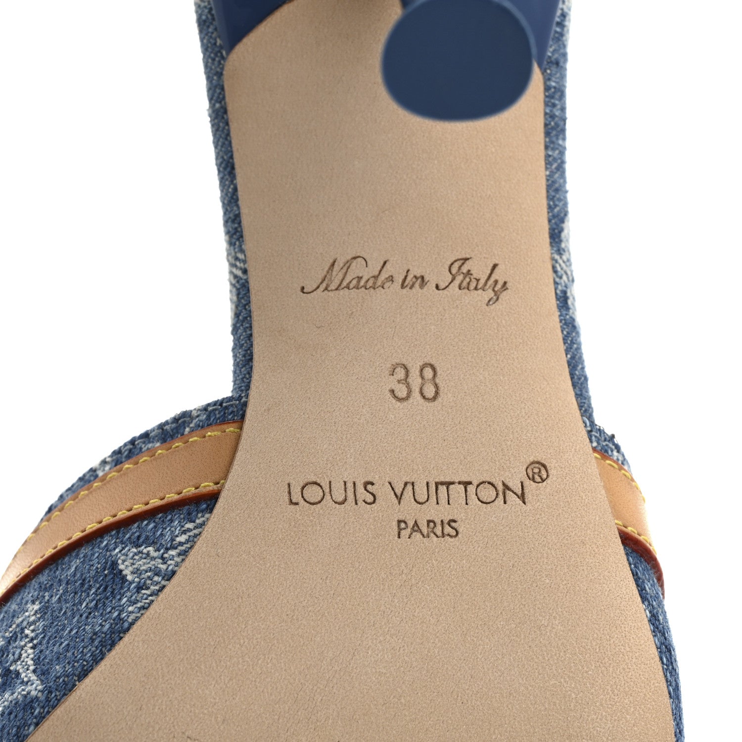 Louis Vuitton Denim Monogram Neo Revival Mules 38 8 of 9