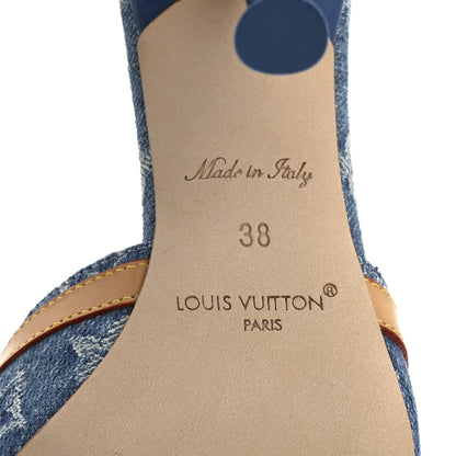 Louis Vuitton Denim Monogram Neo Revival Mules 38 8 of 9