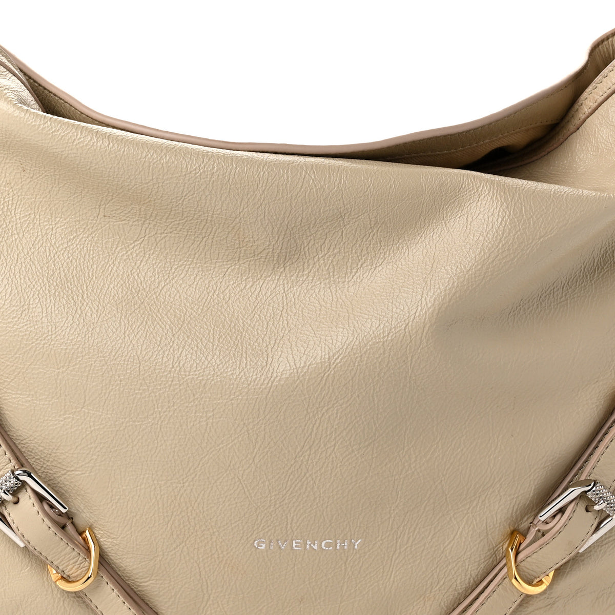 Calfskin Medium Voyou Bag Natural Beige