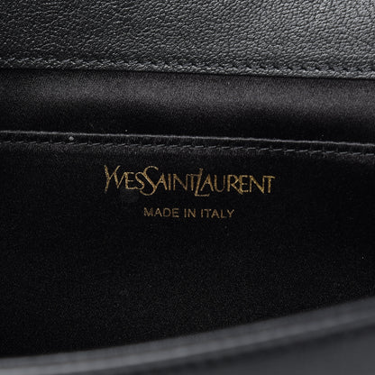 Saint Laurent Calfskin Large Belle De Jour Clutch Black 6 of 9