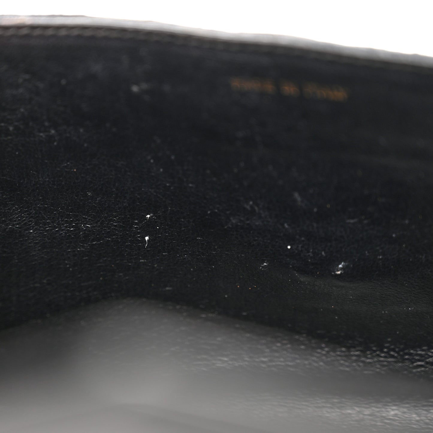 Crocodile Tassel Envelope Flap Black