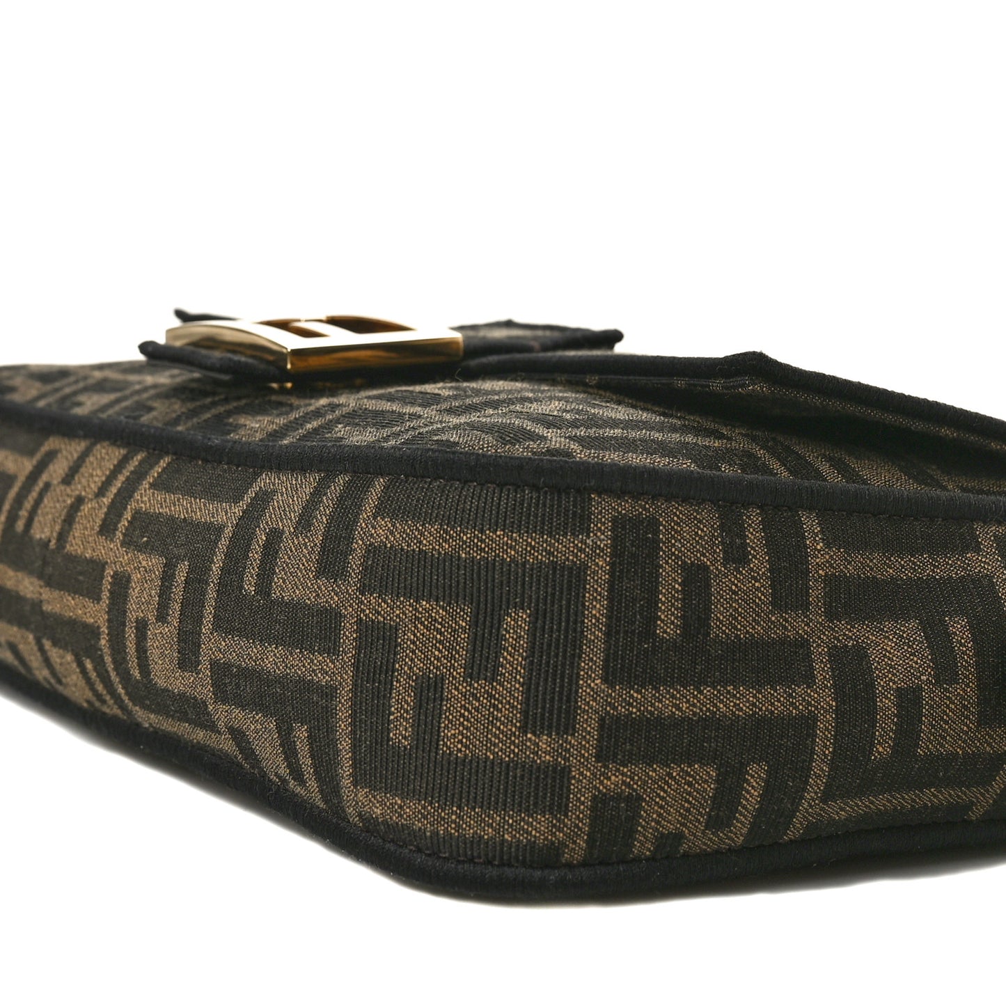 Fabric Jacquard FF 1974 Medium Baguette Tobacco Moro Black