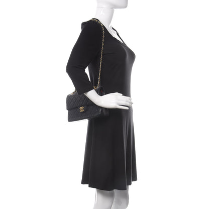 Chanel Lambskin Quilted Small Double Flap Navy 2 of 14