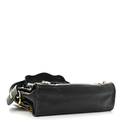 Balenciaga Chevre Gold Metallic Edge Hardware Mini City Black 4 of 14