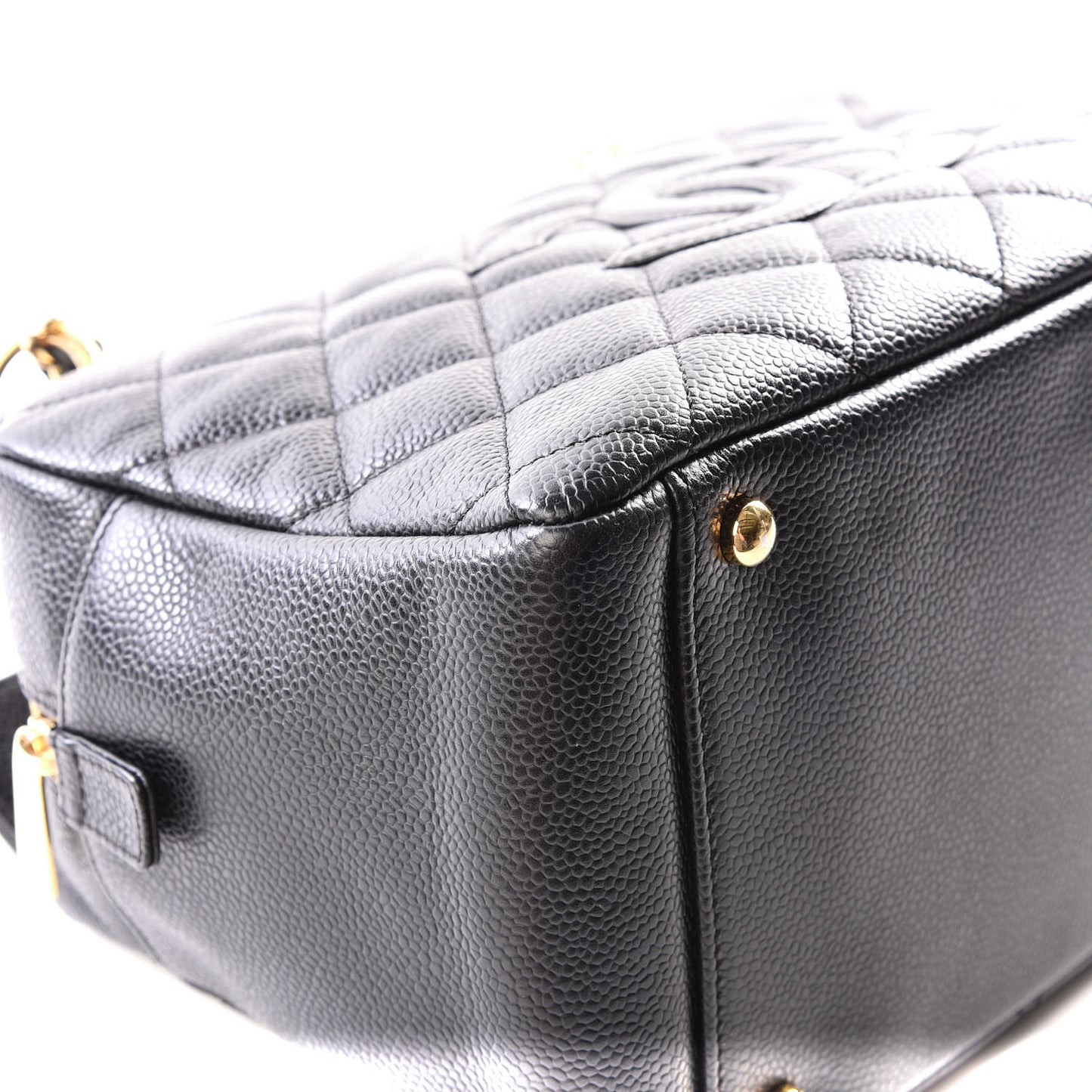 Caviar Quilted Petit Timeless Tote PTT Black