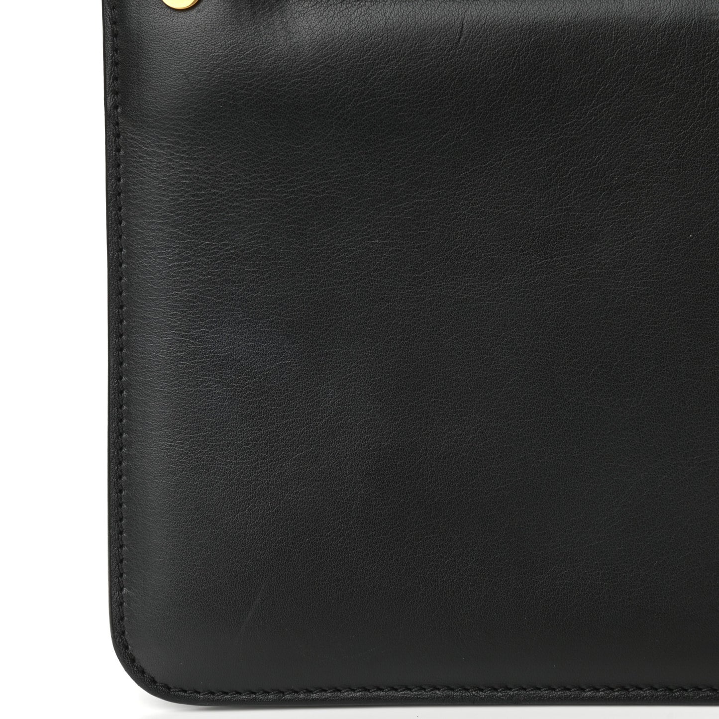 Calfskin Maxi Chain Natalia Large Shoulder Bag Black