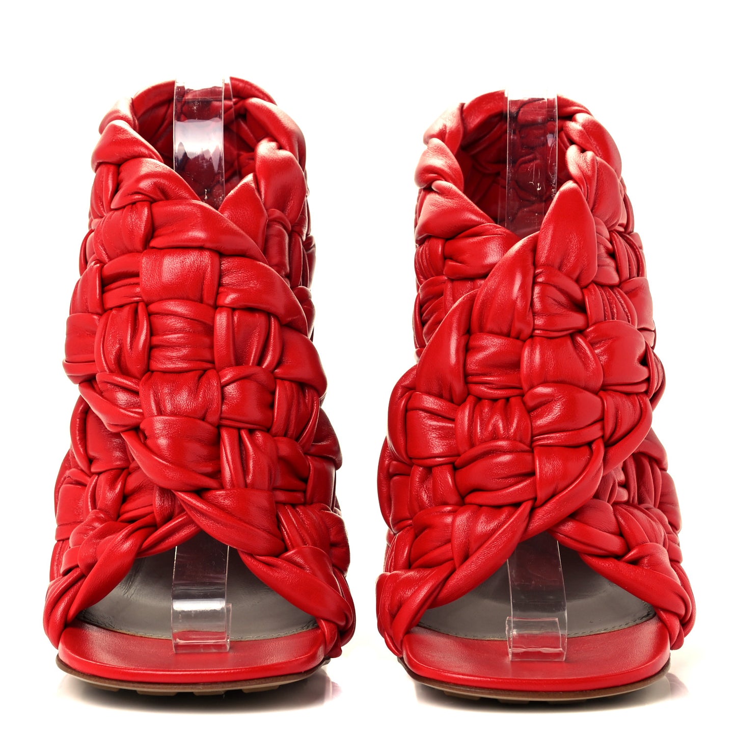 Shiny Nappa Intrecciato The Board Sandals 36 Nail Polish