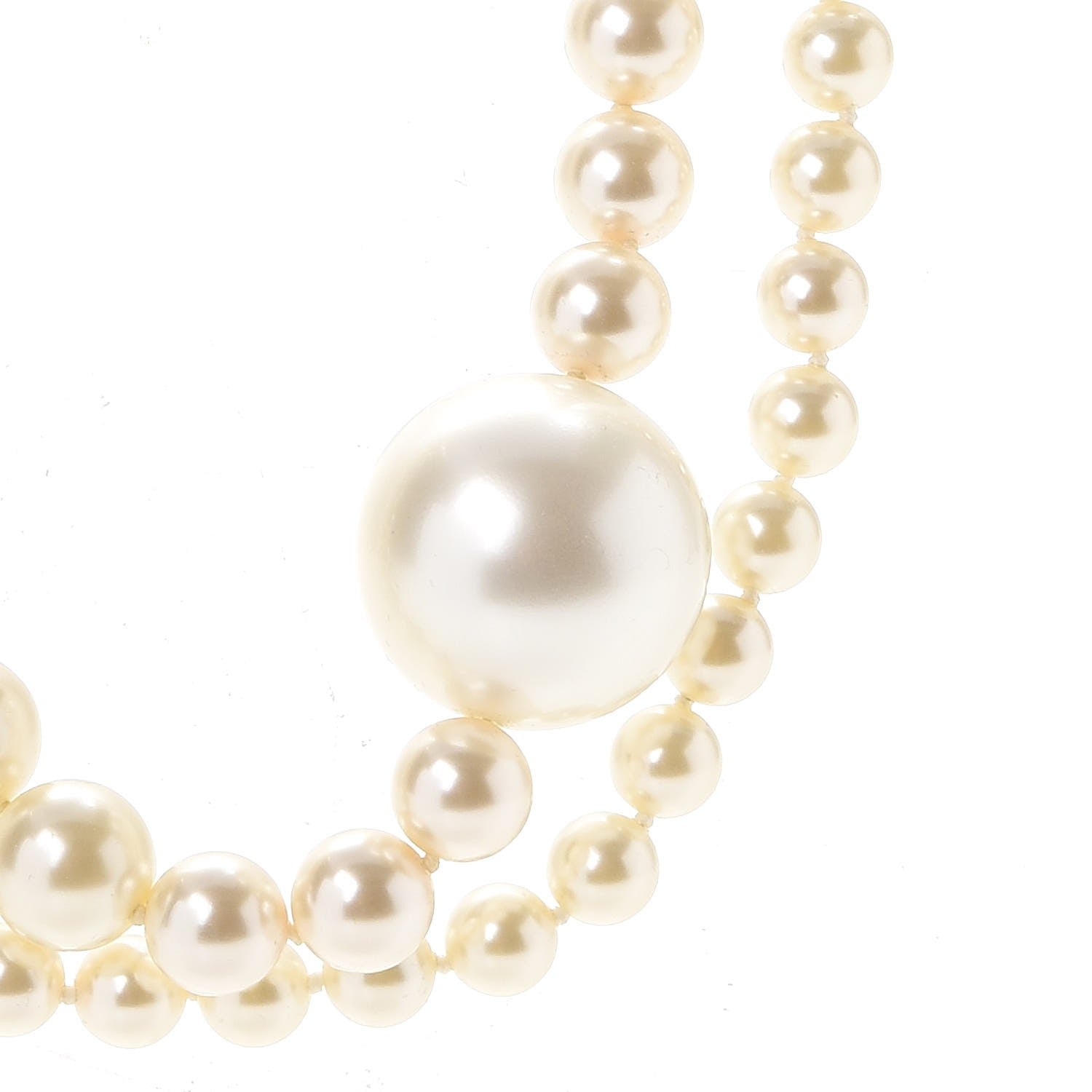 Chanel Pearl CC Long Necklace Gold 4 of 6