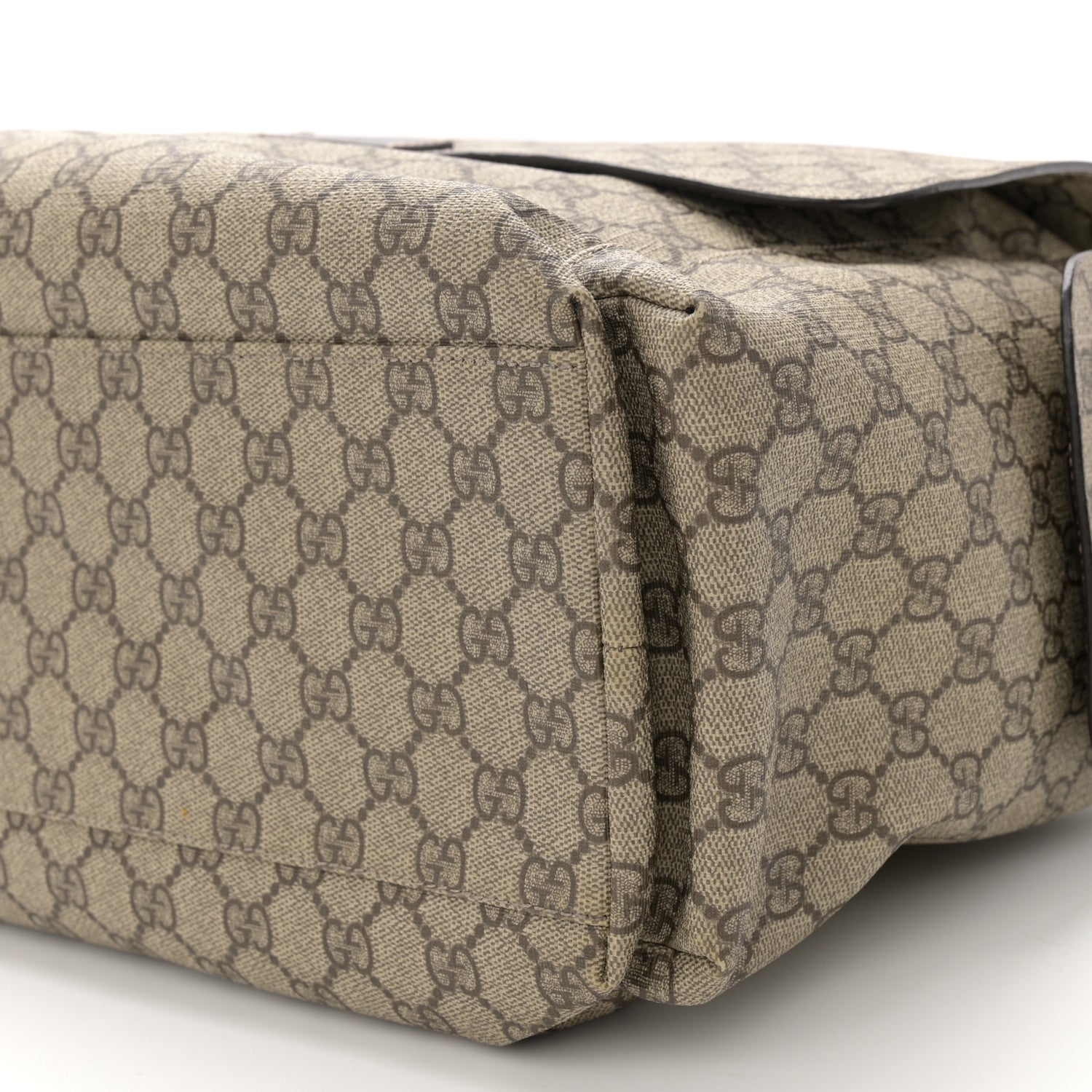 Gucci GG Plus Monogram Messenger Diaper Bag Dark Brown 11 of 12