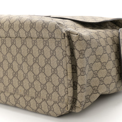 Gucci GG Plus Monogram Messenger Diaper Bag Dark Brown 11 of 12