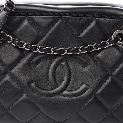 Chanel Calfskin Quilted Small Ballerine Camera Case Black 10 of 11