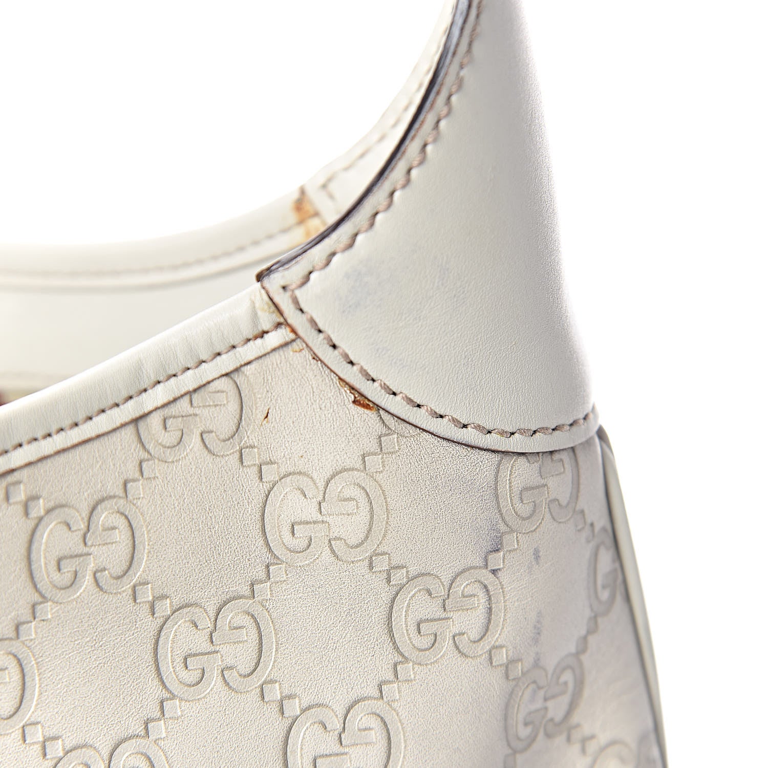 Gucci Guccissima Punch Hobo Off White 11 of 20