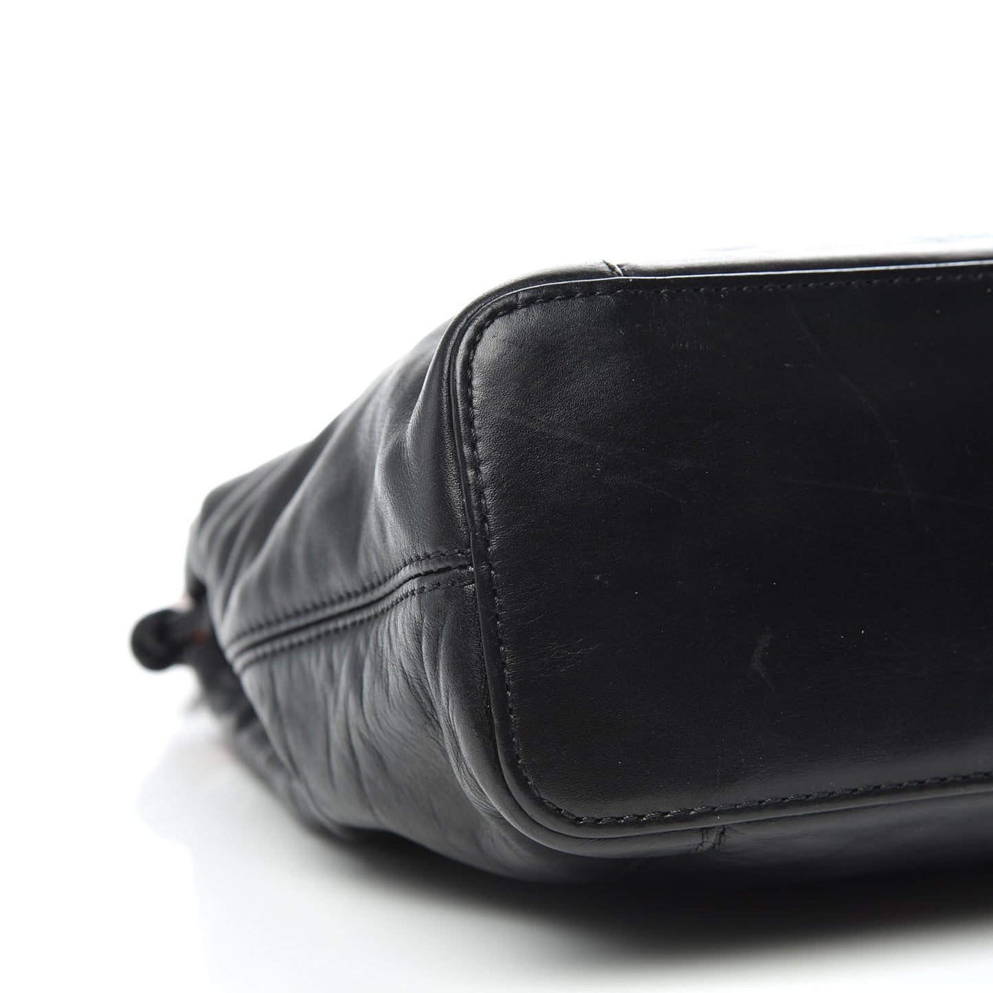 Lambskin Tassel Shoulder Bag Black