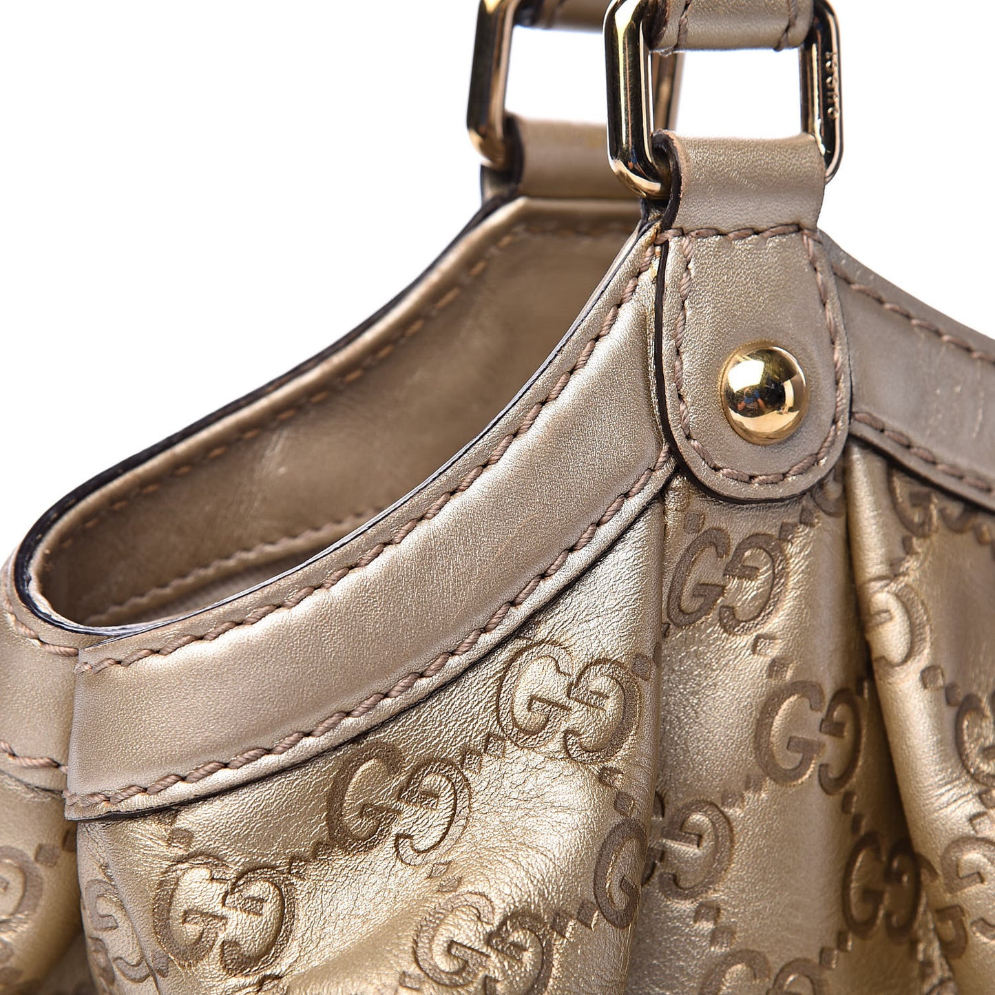 Guccissima Medium Sukey Tote Champagne
