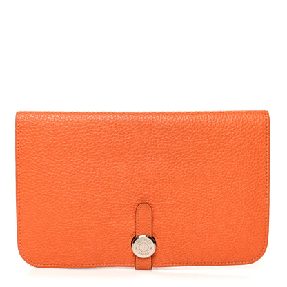 Hermes Togo Dogon Duo Wallet Orange 3 of 16