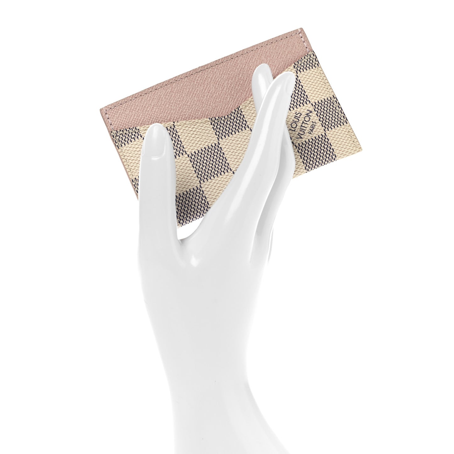 Damier Azur Daily Card Holder Rose Ballerine