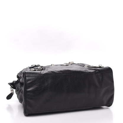 Balenciaga Agneau Giant 21 Silver Hardware Mid Day Black 4 of 10