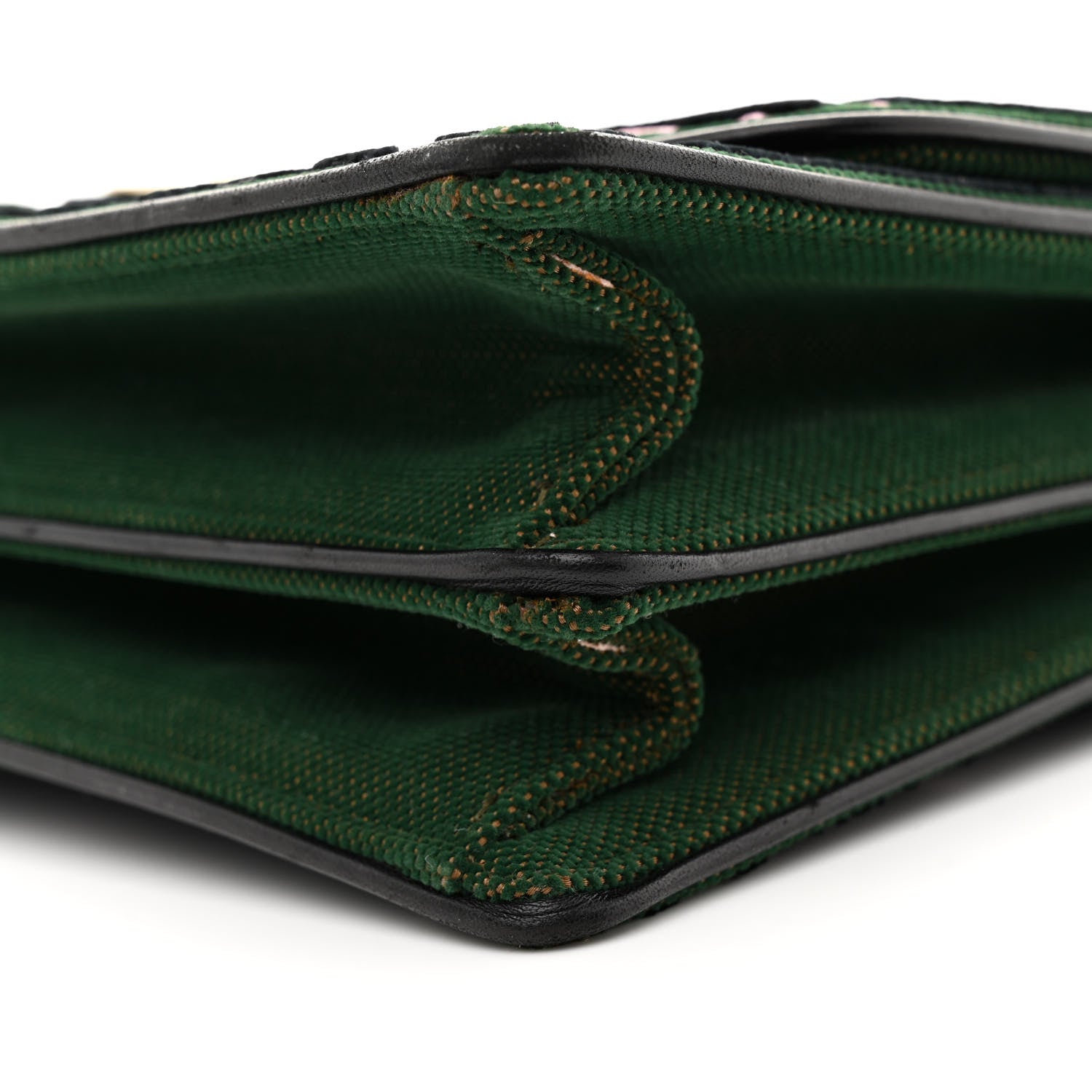 Christian Dior Velvet Monogram Diorama Satchel Green 10 of 16