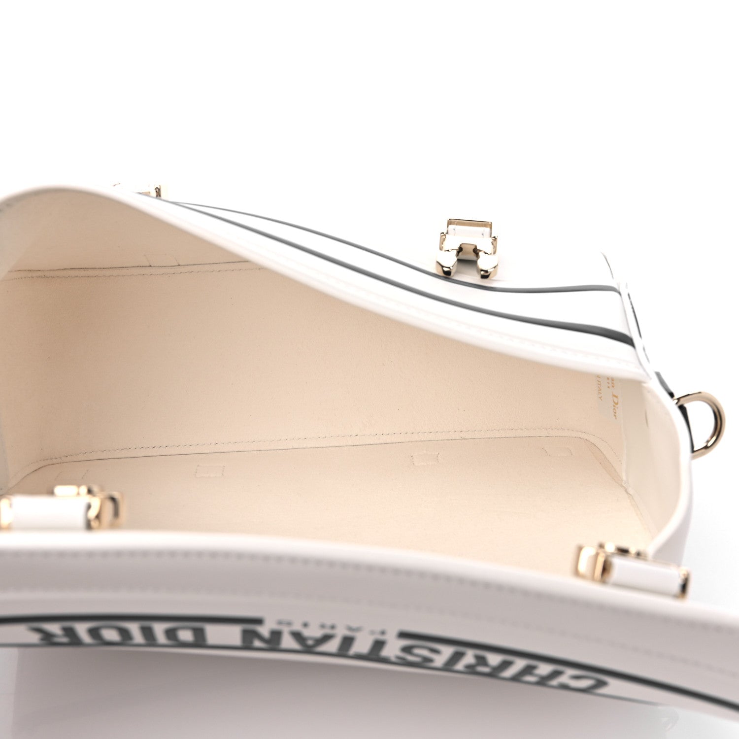 Christian Dior Smooth Calfskin Small Diorcamp Bag White Blue 5 of 8