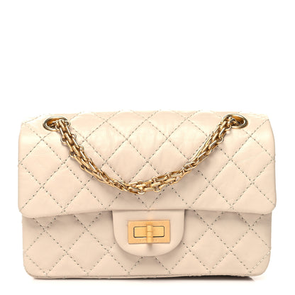 Chanel Aged Calfskin Quilted 2.55 Reissue Mini Flap Ecru 1 of 10