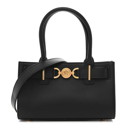 Versace Calfskin Small Medusa '95 Tote Bag Black 1 of 10