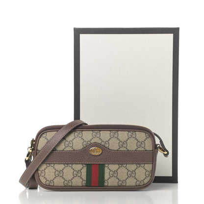 Gucci GG Supreme Monogram Web Mini Ophidia GG Bag Brown 11 of 11