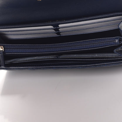 Chanel Caviar Quilted Boy Flap Wallet Blue 5 of 9