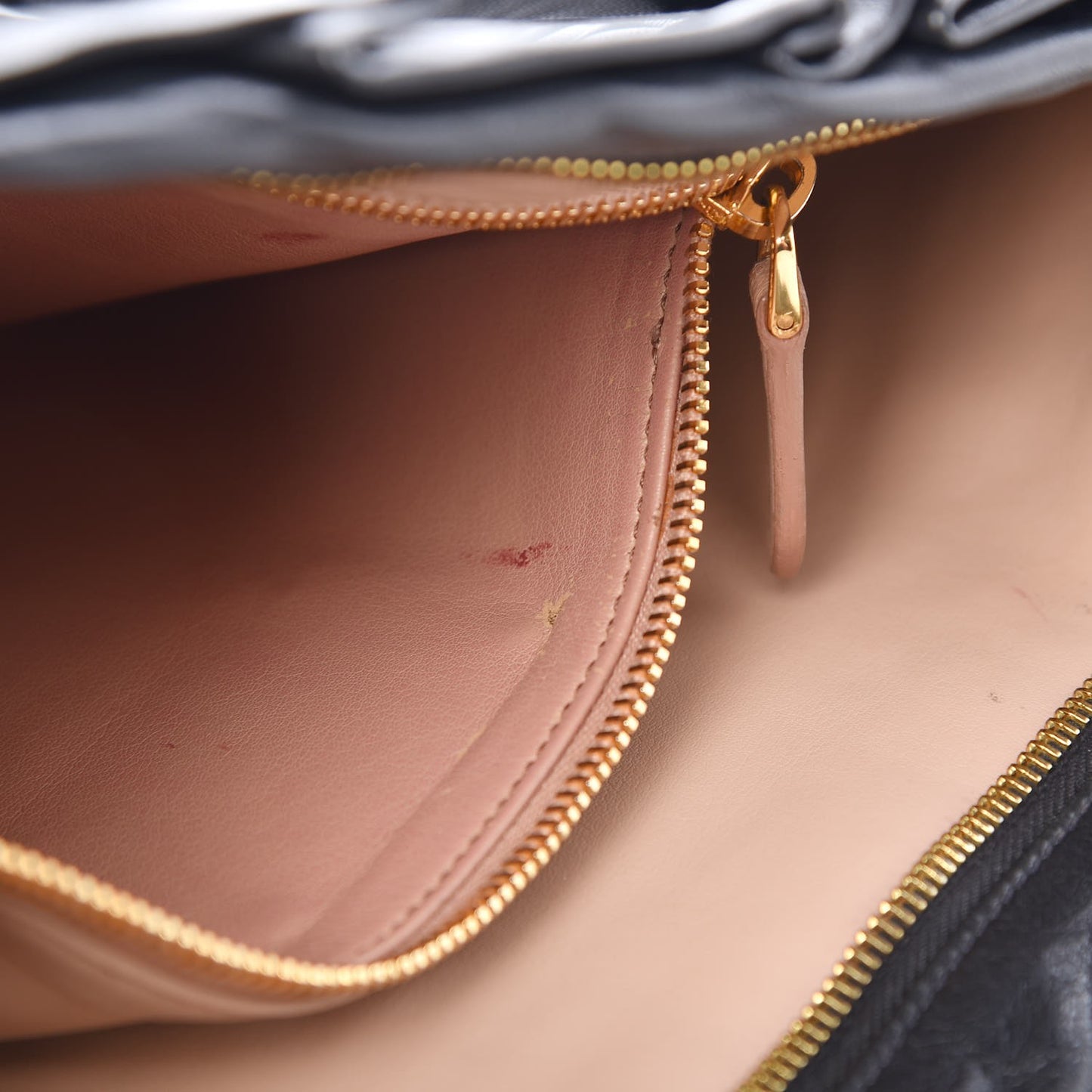 Nappa Pleated Clutch Black