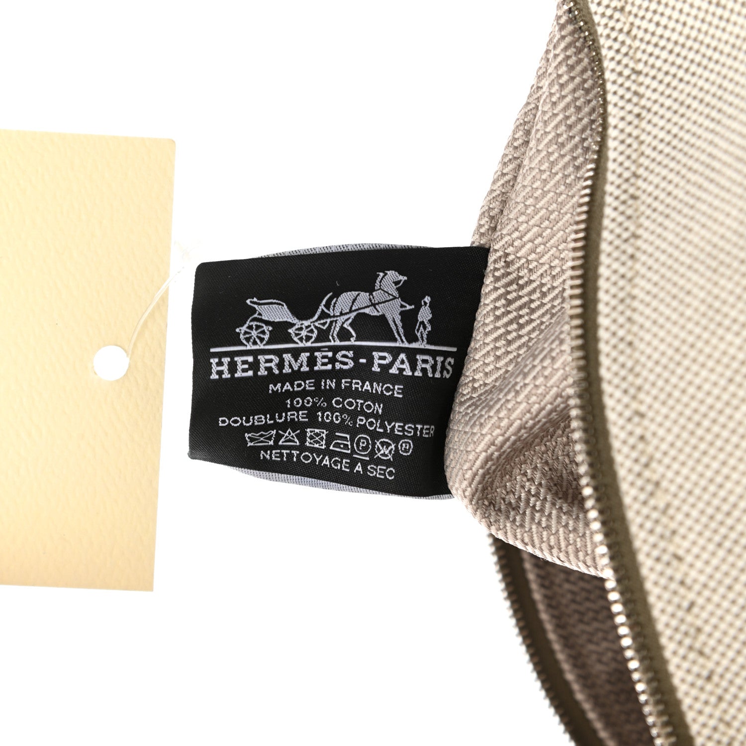 Hermes Canvas Small Bride-A-Brac Natural Rouge H 6 of 7