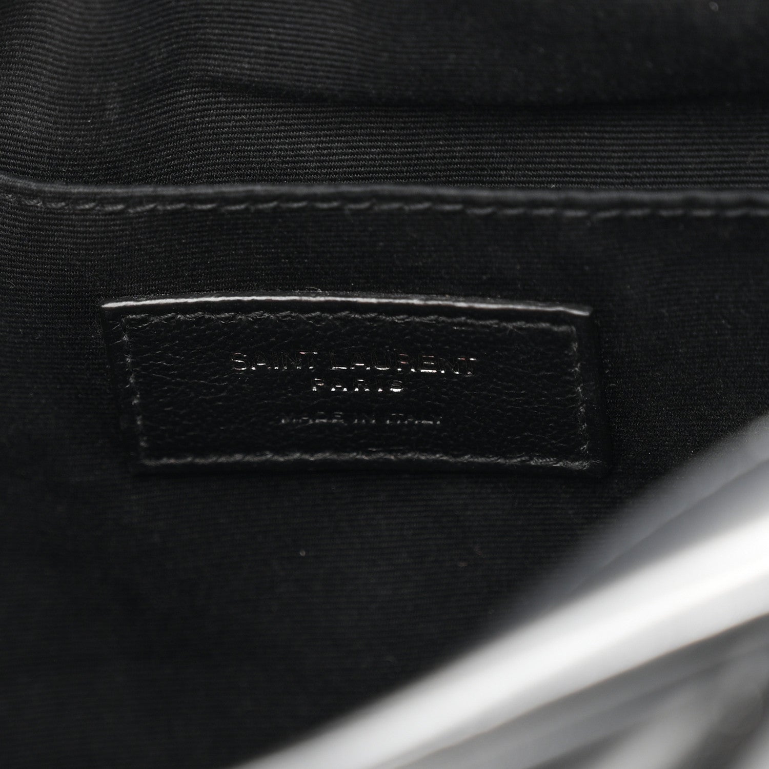 Saint Laurent Calfskin Matelasse Monogram Monochrome Lou Camera Bag Black 6 of 11