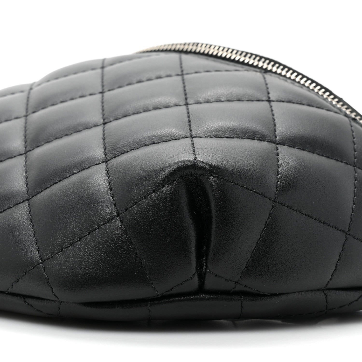Chanel Calfskin Quilted Waist Belt Bag Black 8 of 11