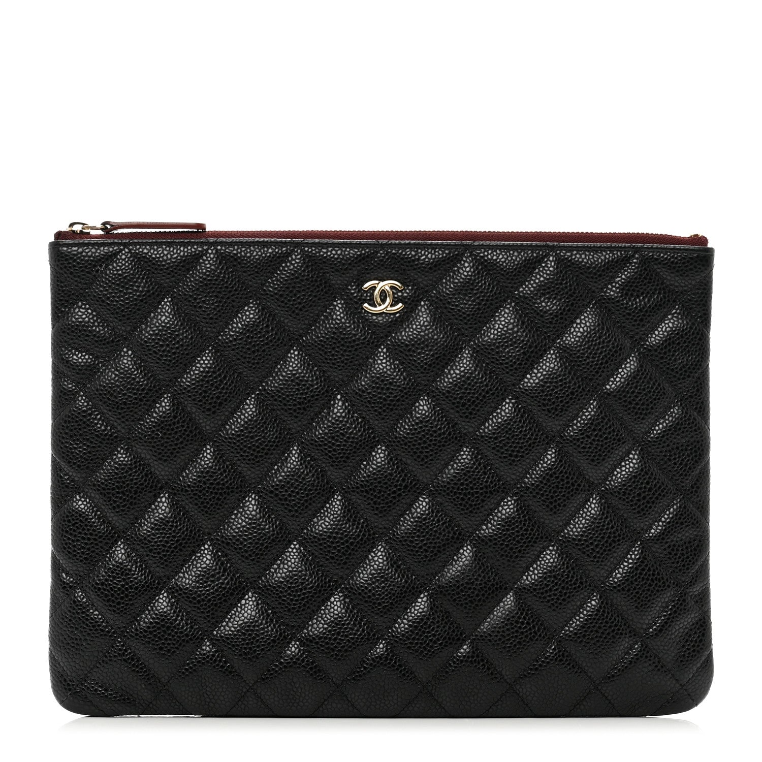 Chanel Caviar Quilted Medium Cosmetic Case Black 1 of 7