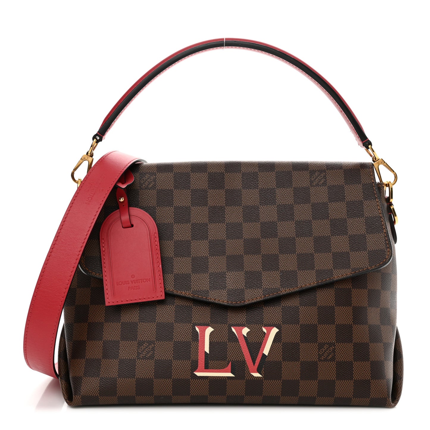 Damier Ebene Beaubourg MM Scarlet