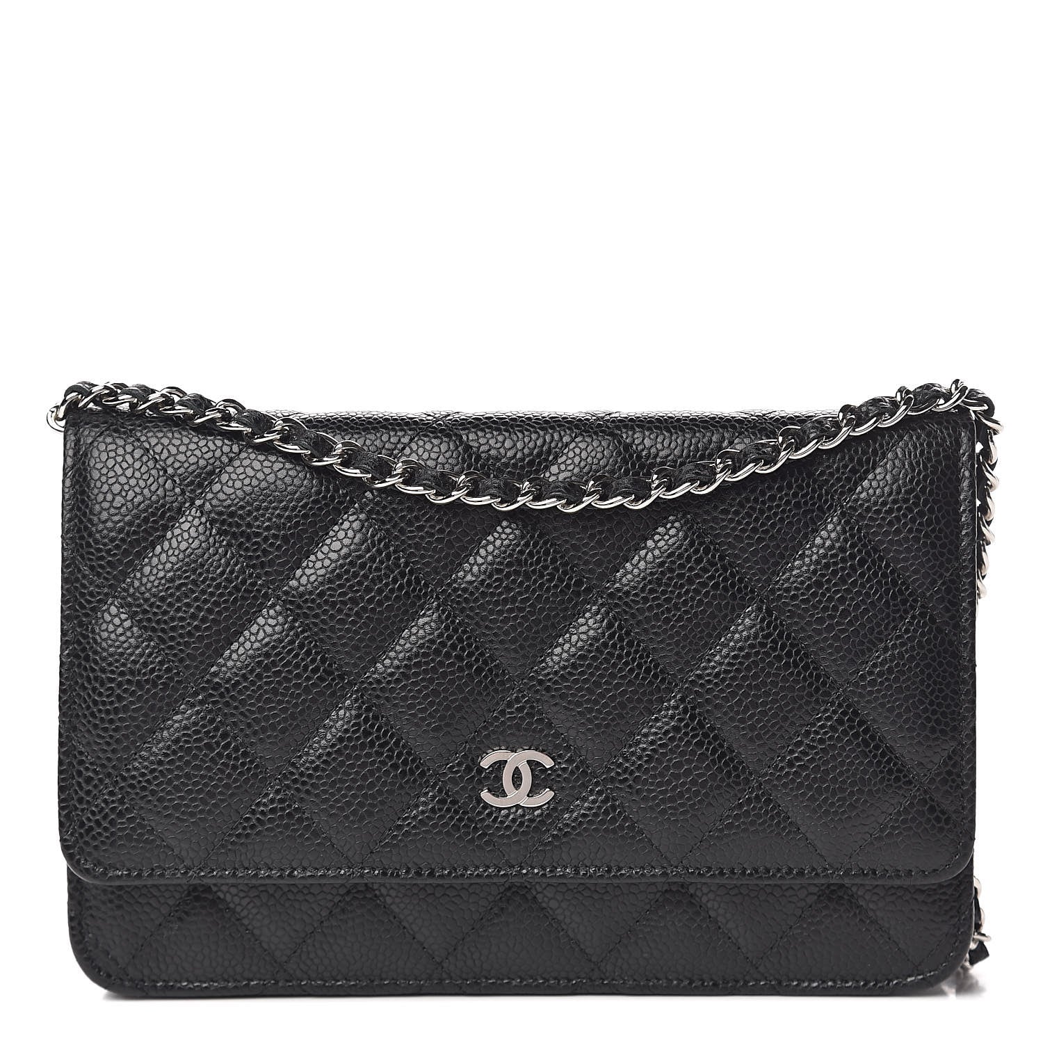 Chanel Caviar Quilted Wallet On Chain WOC Black 1 of 12