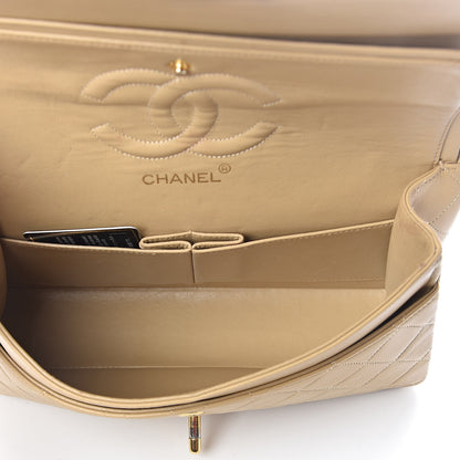Chanel Lambskin Quilted Medium Double Flap Beige 5 of 10