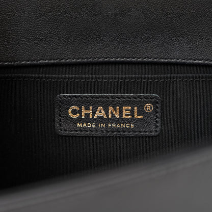 Chanel Calfskin Quilted Medium Boy Flap Black 6 of 10