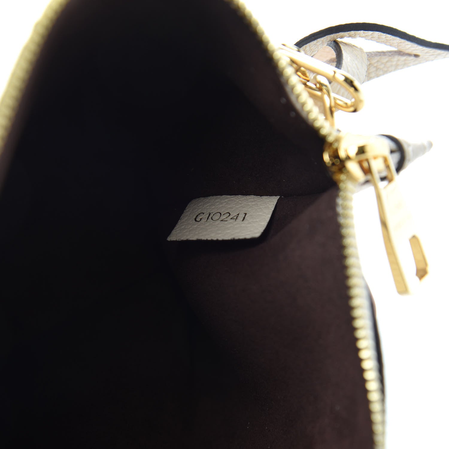 Louis Vuitton Empreinte Monogram Giant Neverfull MM Pochette Cream 6 of 6