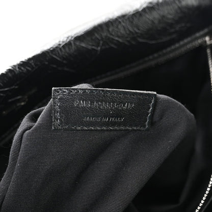 Saint Laurent Crinkled Calfskin Matelasse Monogram Large Niki Chain Satchel Black 7 of 10