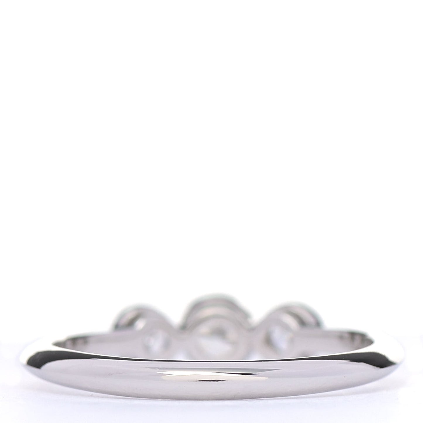 Platinum Diamond Three Stone Milgrain Ring 51 5.75