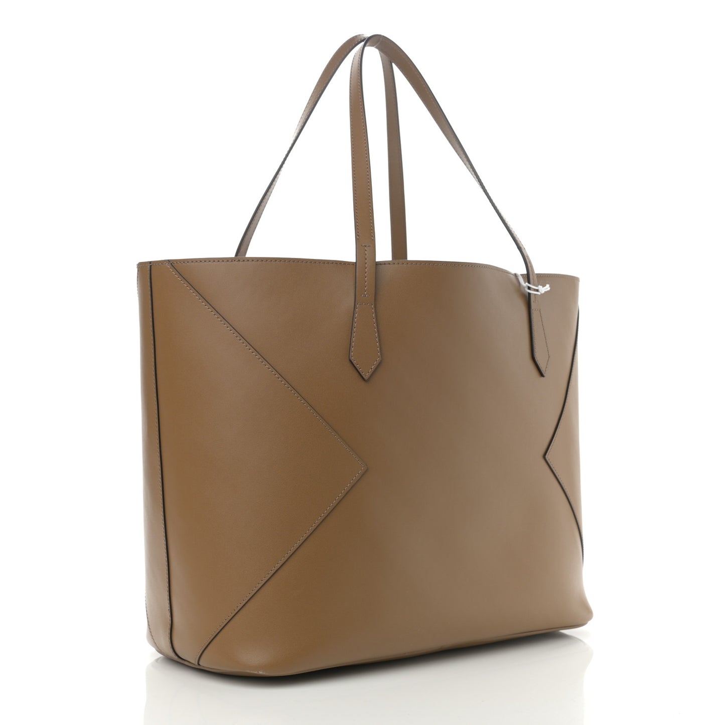 Smooth Calfskin Wing Shopper Tote Military Green