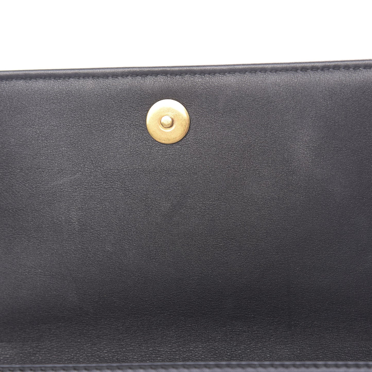 Sequin Suede Calfskin Logo Clutch Black Multicolor